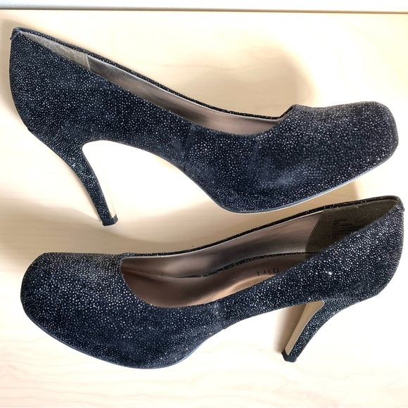 Madden Girl Black Glitter Heels - Size 8.5 Women's - Picture 4 of 14